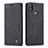 Leather Case Stands Flip Cover Holder C03S for Samsung Galaxy M01s Black