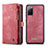Leather Case Stands Flip Cover Holder C03S for Samsung Galaxy S20 FE (2022) 5G Red