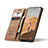 Leather Case Stands Flip Cover Holder C03S for Samsung Galaxy S21 5G