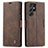 Leather Case Stands Flip Cover Holder C03S for Samsung Galaxy S21 Ultra 5G