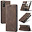 Leather Case Stands Flip Cover Holder C03S for Samsung Galaxy S22 Plus 5G