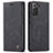 Leather Case Stands Flip Cover Holder C03S for Samsung Galaxy S23 Plus 5G Black