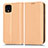 Leather Case Stands Flip Cover Holder C03X for Google Pixel 4 XL Gold