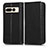 Leather Case Stands Flip Cover Holder C03X for Google Pixel 7 Pro 5G Black