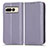 Leather Case Stands Flip Cover Holder C03X for Google Pixel 7 Pro 5G Purple