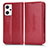 Leather Case Stands Flip Cover Holder C03X for Oppo Reno7 A Red