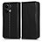 Leather Case Stands Flip Cover Holder C03X for Oppo Reno8 5G Black