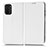 Leather Case Stands Flip Cover Holder C03X for Xiaomi Poco M5S White