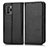 Leather Case Stands Flip Cover Holder C03X for Xiaomi Poco X3 GT 5G Black