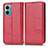 Leather Case Stands Flip Cover Holder C03X for Xiaomi Redmi 10 Prime Plus 5G Red