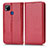 Leather Case Stands Flip Cover Holder C03X for Xiaomi Redmi 9C Red