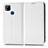 Leather Case Stands Flip Cover Holder C03X for Xiaomi Redmi 9C White