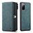 Leather Case Stands Flip Cover Holder C04S for Samsung Galaxy S20 FE (2022) 5G Blue