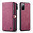 Leather Case Stands Flip Cover Holder C04S for Samsung Galaxy S20 FE (2022) 5G Red
