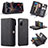 Leather Case Stands Flip Cover Holder C04S for Samsung Galaxy S20 FE 5G