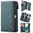 Leather Case Stands Flip Cover Holder C04S for Samsung Galaxy S20 Plus 5G Blue