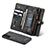 Leather Case Stands Flip Cover Holder C04S for Samsung Galaxy S21 Plus 5G