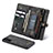 Leather Case Stands Flip Cover Holder C04S for Samsung Galaxy S22 5G