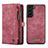Leather Case Stands Flip Cover Holder C04S for Samsung Galaxy S22 Plus 5G