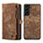 Leather Case Stands Flip Cover Holder C04S for Samsung Galaxy S22 Plus 5G