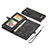 Leather Case Stands Flip Cover Holder C04S for Samsung Galaxy S22 Ultra 5G