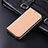 Leather Case Stands Flip Cover Holder C04X for Xiaomi Redmi 9 India Gold