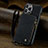 Leather Case Stands Flip Cover Holder C05S for Apple iPhone 13 Pro Black