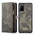Leather Case Stands Flip Cover Holder C05S for Samsung Galaxy S20 Black