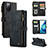 Leather Case Stands Flip Cover Holder C05S for Samsung Galaxy S20 Lite 5G
