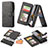 Leather Case Stands Flip Cover Holder C05S for Samsung Galaxy S21 Ultra 5G