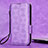 Leather Case Stands Flip Cover Holder C05X for Google Pixel 4 XL Purple