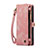 Leather Case Stands Flip Cover Holder C06S for Apple iPhone 13 Pro Max Pink