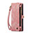Leather Case Stands Flip Cover Holder C06S for Apple iPhone 13 Pro Pink