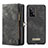 Leather Case Stands Flip Cover Holder C06S for Samsung Galaxy A33 5G Black
