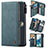 Leather Case Stands Flip Cover Holder C06S for Samsung Galaxy S20 Blue