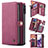 Leather Case Stands Flip Cover Holder C06S for Samsung Galaxy S20 Red