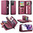 Leather Case Stands Flip Cover Holder C06S for Samsung Galaxy S20 Ultra 5G