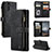 Leather Case Stands Flip Cover Holder C07S for Samsung Galaxy A04s