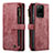 Leather Case Stands Flip Cover Holder C07S for Samsung Galaxy S20 Ultra 5G