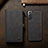 Leather Case Stands Flip Cover Holder C09S for Samsung Galaxy S21 Plus 5G Black