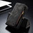 Leather Case Stands Flip Cover Holder C11S for Samsung Galaxy S21 Plus 5G Black