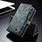Leather Case Stands Flip Cover Holder C11S for Samsung Galaxy S21 Plus 5G Blue