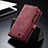Leather Case Stands Flip Cover Holder C11S for Samsung Galaxy S21 Plus 5G Red