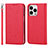 Leather Case Stands Flip Cover Holder D01T for Apple iPhone 14 Pro Max