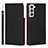 Leather Case Stands Flip Cover Holder D01T for Samsung Galaxy S21 Plus 5G