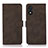 Leather Case Stands Flip Cover Holder D01Y for Huawei Honor X5 Brown