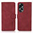 Leather Case Stands Flip Cover Holder D01Y for Oppo A78 5G Red