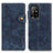 Leather Case Stands Flip Cover Holder D01Y for Oppo Reno5 Z 5G Blue