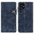 Leather Case Stands Flip Cover Holder D01Y for Samsung Galaxy S23 Ultra 5G Blue