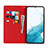 Leather Case Stands Flip Cover Holder D02T for Samsung Galaxy S21 5G